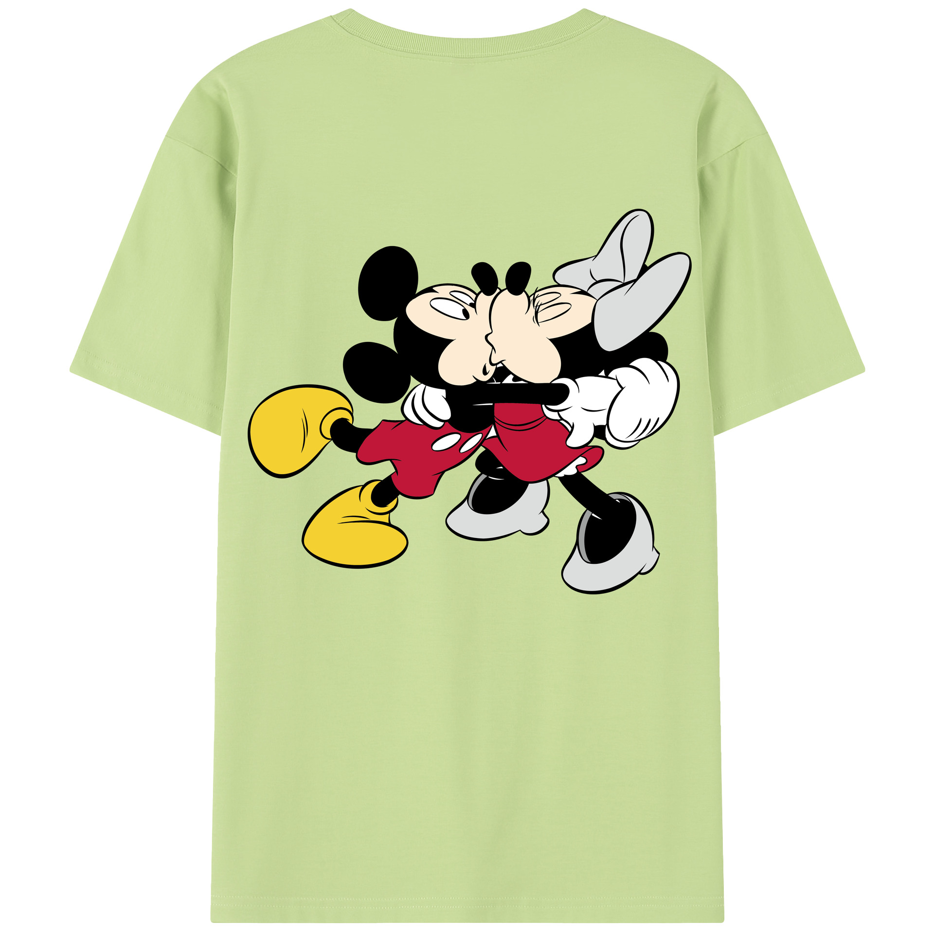 （画像用） ミッキーマウス Mickey Mouse 綿100％半袖Tシャツ（背面プリント）